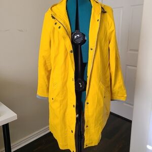 Yellow Rain Jacket - Waterproof and Hooded